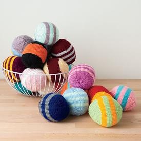 Stripy Spheres - knitting pattern