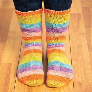 Teenage Kicks Socks - knitting pattern