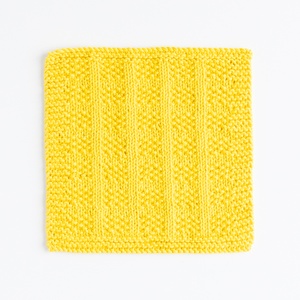 Seed Stitch Checks Dishcloth