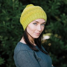 Lemon Lime Beanie - knitting pattern