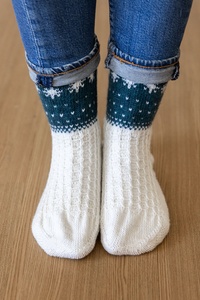 Winter's Gift Socks - knitting pattern