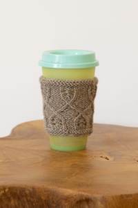 Calais Coffee Cup Cozy - knitting pattern