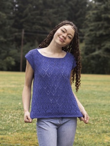 Lavender Fields Tee - knitting pattern