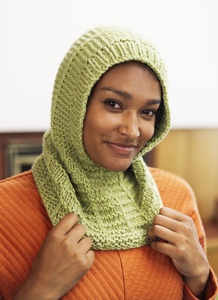 Warm Winter Hood - knitting pattern