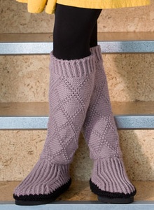 Crosswalk Boots - knitting pattern