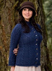 Otter Crest Coat - knitting pattern