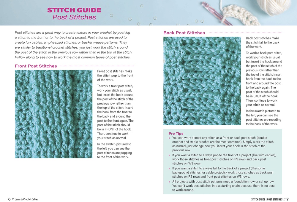 Mini Hook Book: Learn to Crochet Cables eBook