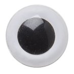 Safety Eyes - Round Pupil 12mm - White (4 Pair)