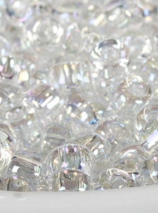 8/0 Seed Beads - Clear Rainbow Transparent