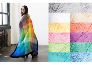 Hue Shift Afghan Bundle - Decor | KnitPicks.com