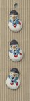Handmade Stoneware Buttons- Snowman 