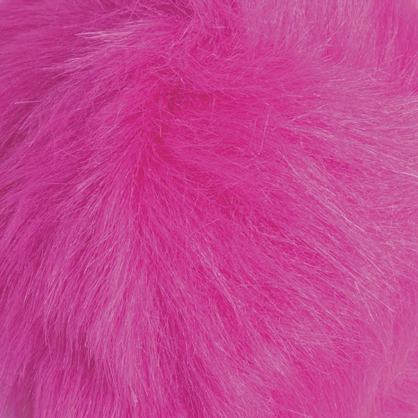 Faux Fur Pom Pom 8cm - Fuchsia | KnitPicks.com