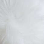 Faux Fur Pom Pom 8cm - White