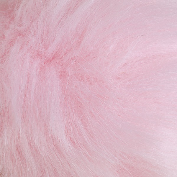 Pink Blush Faux Fur Had Cap Pom Pom Blush Pink Peruvian Wool Knit Hat with Faux Fur Pom Pom  main image 2