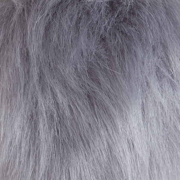 Faux Fur Pom Pom 12cm - Silver | KnitPicks.com