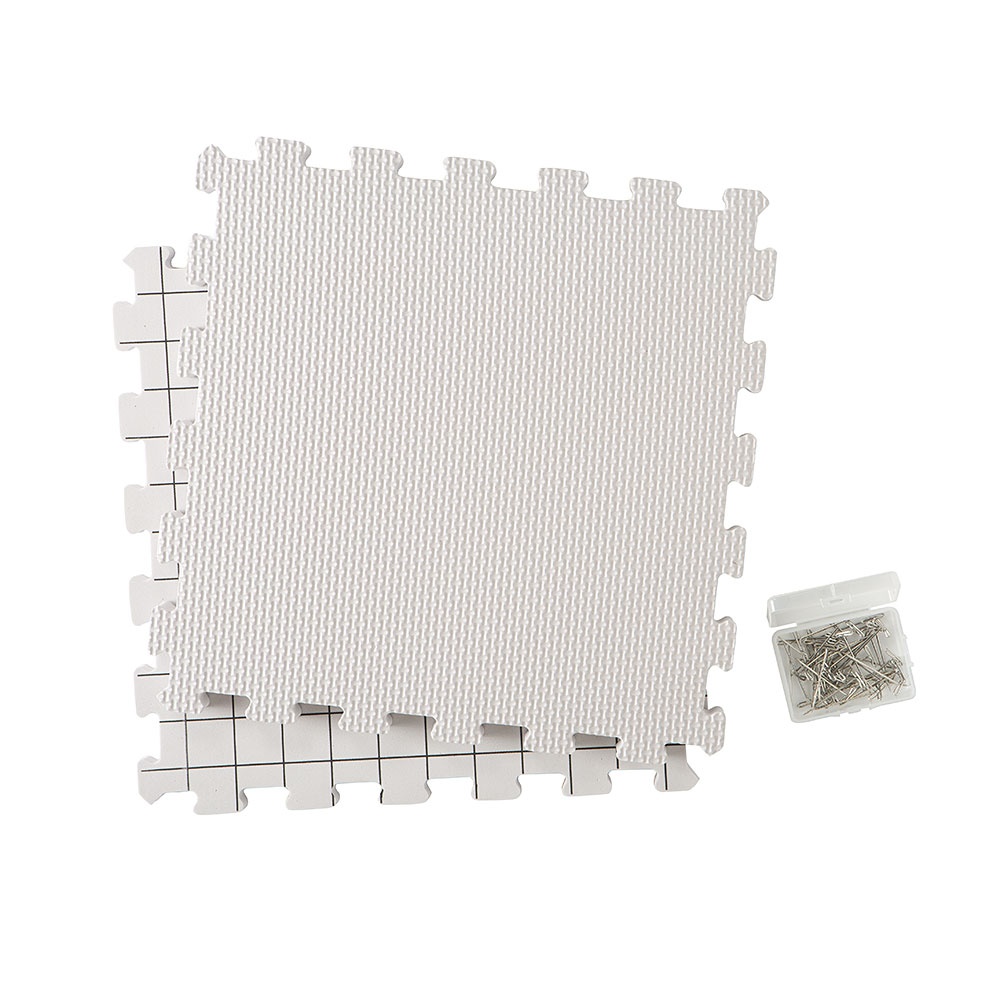 LAMXD Blocking Mats for Knitting - Extra Thick Blocking Boards with Grids with 22pcs Knitting Blockers and 100 T-Pins for Needlework or Crochet - Pack