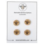 Bamboo Buttons - Bees