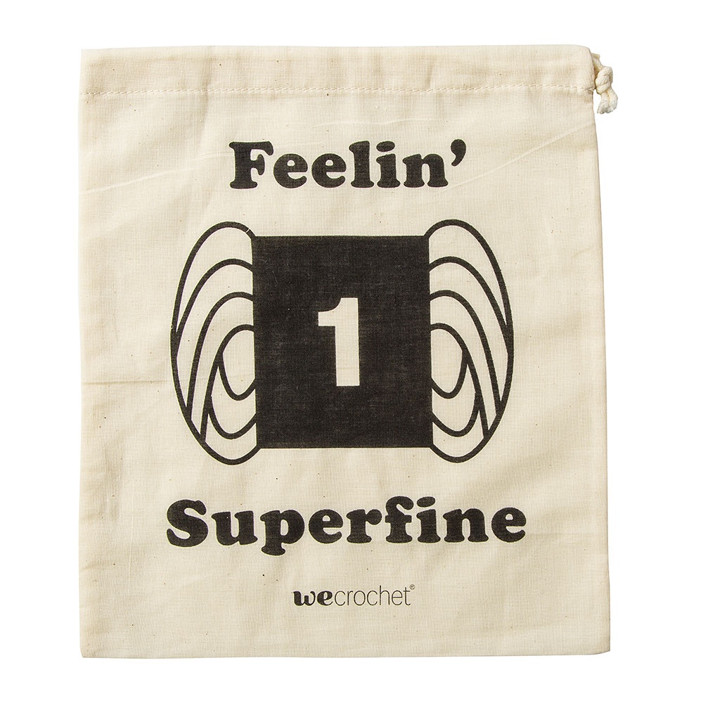 Image of "Feelin' Superfine" Drawstring Project Bag