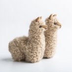 Tiny Stuffed Alpaca - Tan