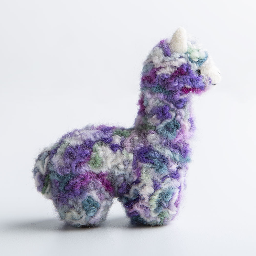 Crochet Plush Alpaca Llama Doll 8.5 Toy Knited Soft Plush Hand Amigurumi