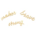 The Hook Nook Word Brooches - Gold