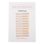 Faux Suede Foldover Hand Made Tags - Light Pink