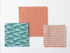 Tons of Texture Dishcloth Kit - Crochet 