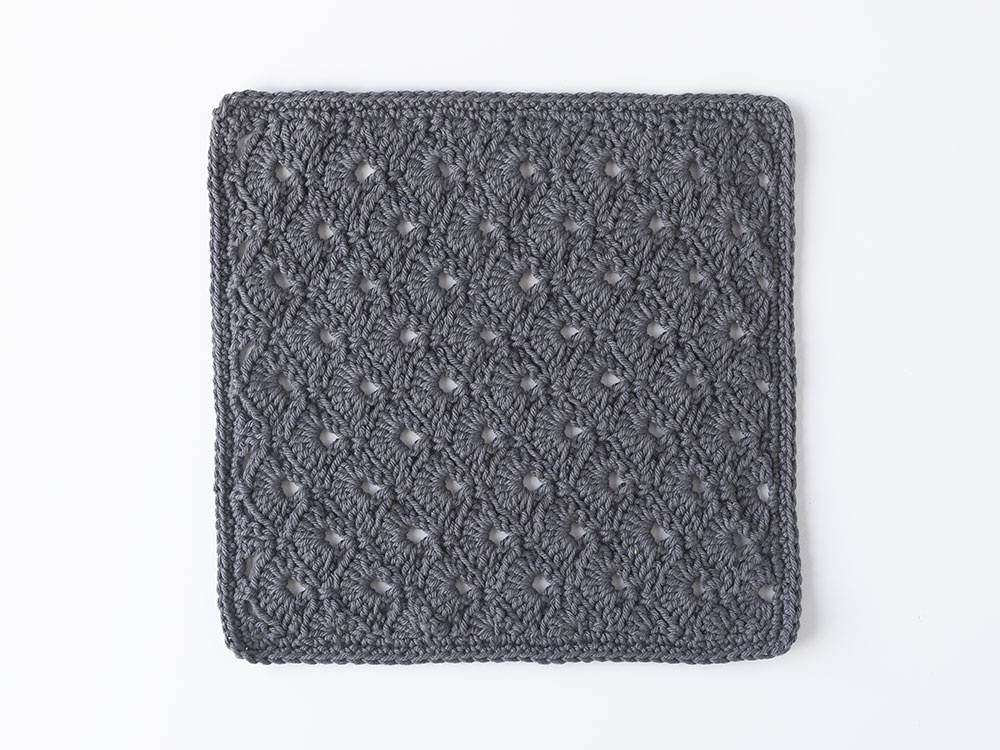 CROCHET PATTERN Diamond Cable Dishcloth 