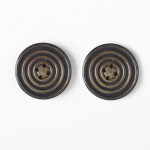 Wood Buttons - Small Saturn Rings
