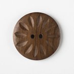Wood Button - Large Sunburst