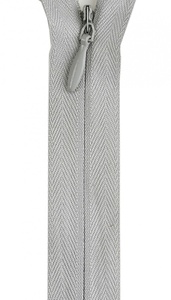 Invisible Polyester Zipper 22in - Dark Silver