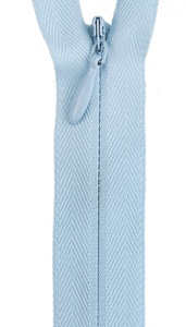 Invisible Polyester Zipper 22in - Icy Blue