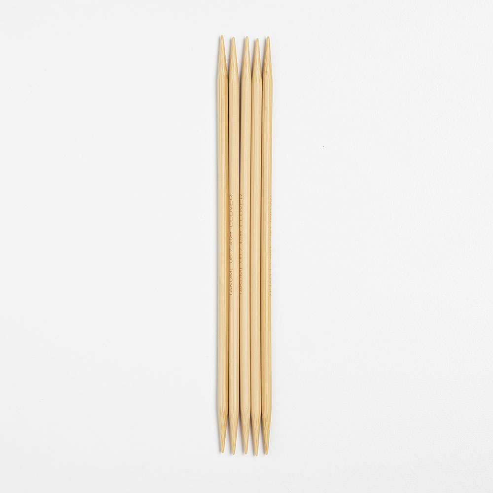 Ferri Da Maglia A Doppia Punta Clover Takumi - Set 5 Ferri In Bambù 2.50mm, 12.5cm - Foto 12