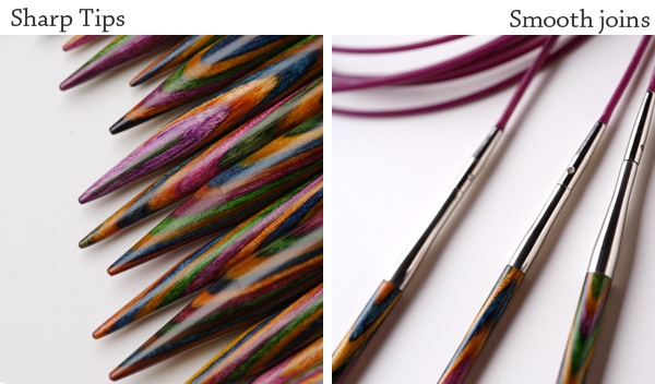 Grey Heron Yarn Shop - Look what just arrived!! From Knit Picks their Short Interchangeable  Needle set in Rainbow colours. The Short Options Interchangeable Needle Set  is designed with shorter needle tips