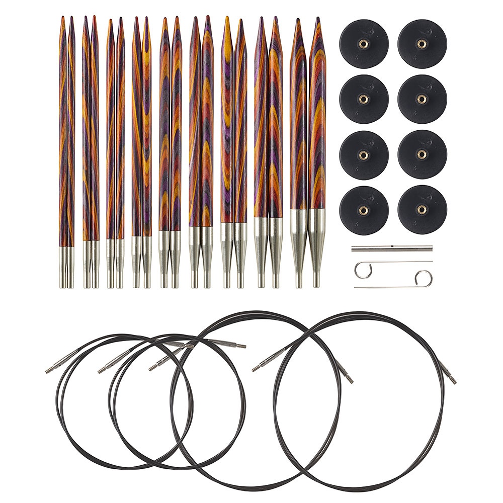  Size 9 Circular Knitting Needles 16 Inch Set Round Metal Kit