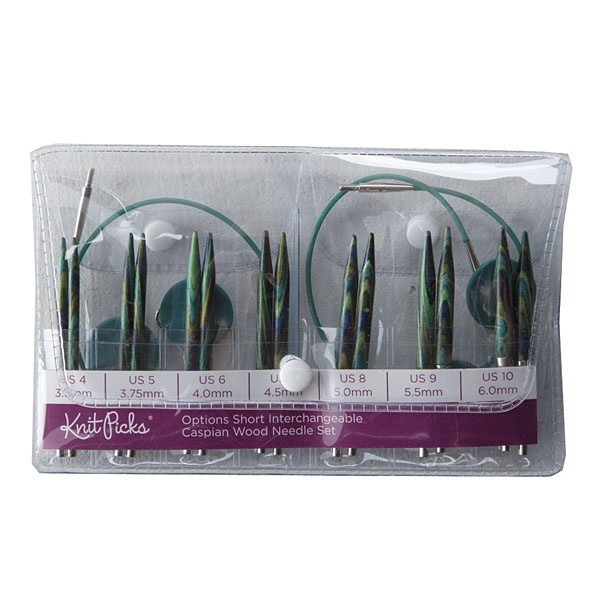 Caspian & Nickel Plated Interchangeable Circular Needle Set US 6 & 7, Knit  Picks