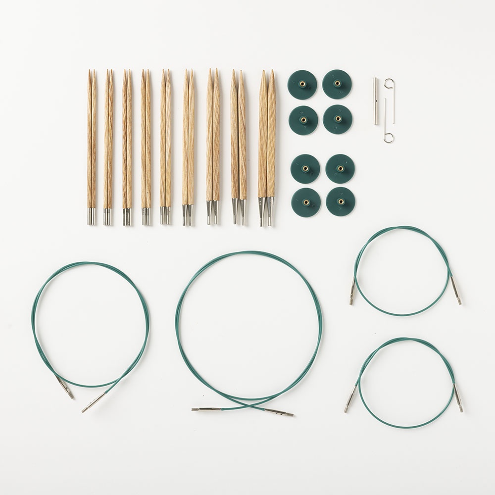 Knit Picks Options 2-3/4 Short Square Interchangeable Wood Knitting Needle  Set (Foursquare)