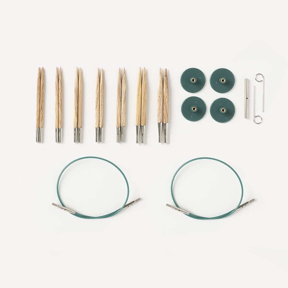 Knit Picks options 2-3/4 Short Tip Interchangeable Knitting Needle Set (Sunstruck)