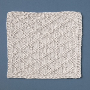 Shine On Diamonds Dishcloth Free Knitting Pattern