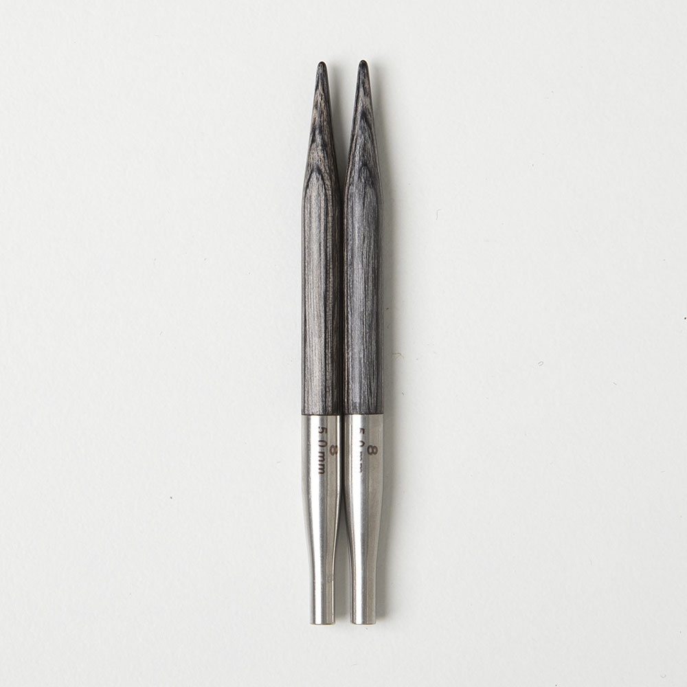 Obsidian Resilience Short Interchangeable Needle Tips | KnitPicks.com