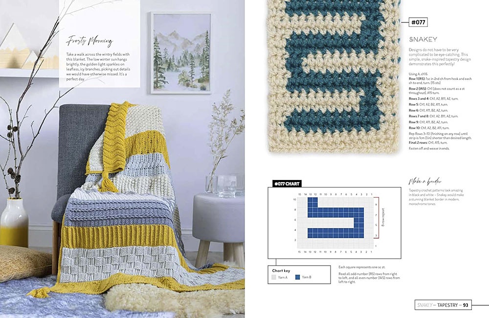 Mix and Match Modern Crochet Blankets: 100 Patterned and Textured Stripes for 1000s of Unique Throws [Book]