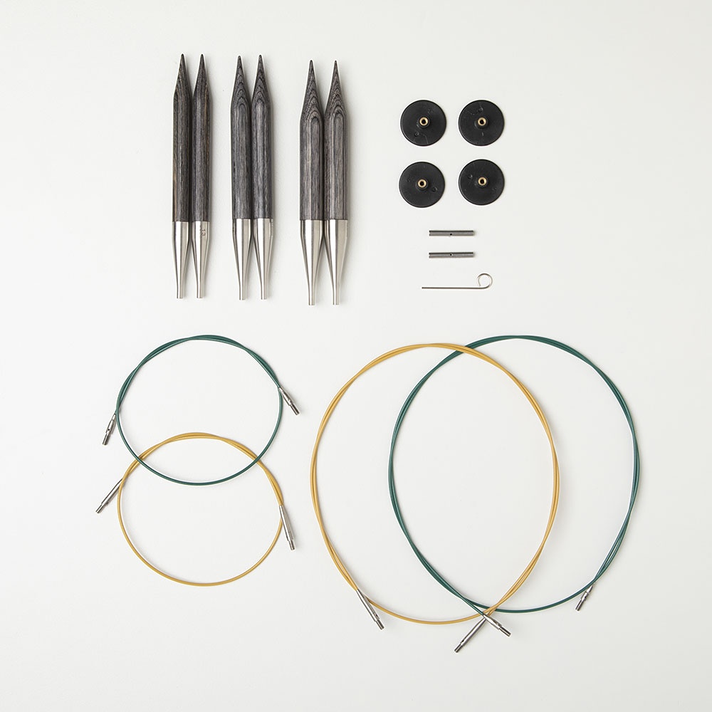 Obsidian Resilience Interchangeable Needle Set: Bulky Edition