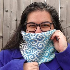 Longshore Currents Cowl - knitting pattern