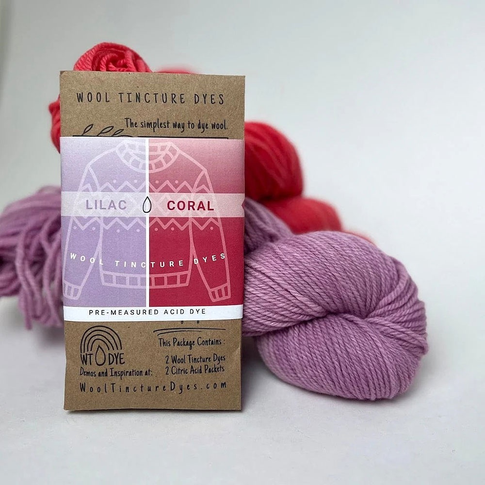 Eggplant & Turquoise Wool Dye Set