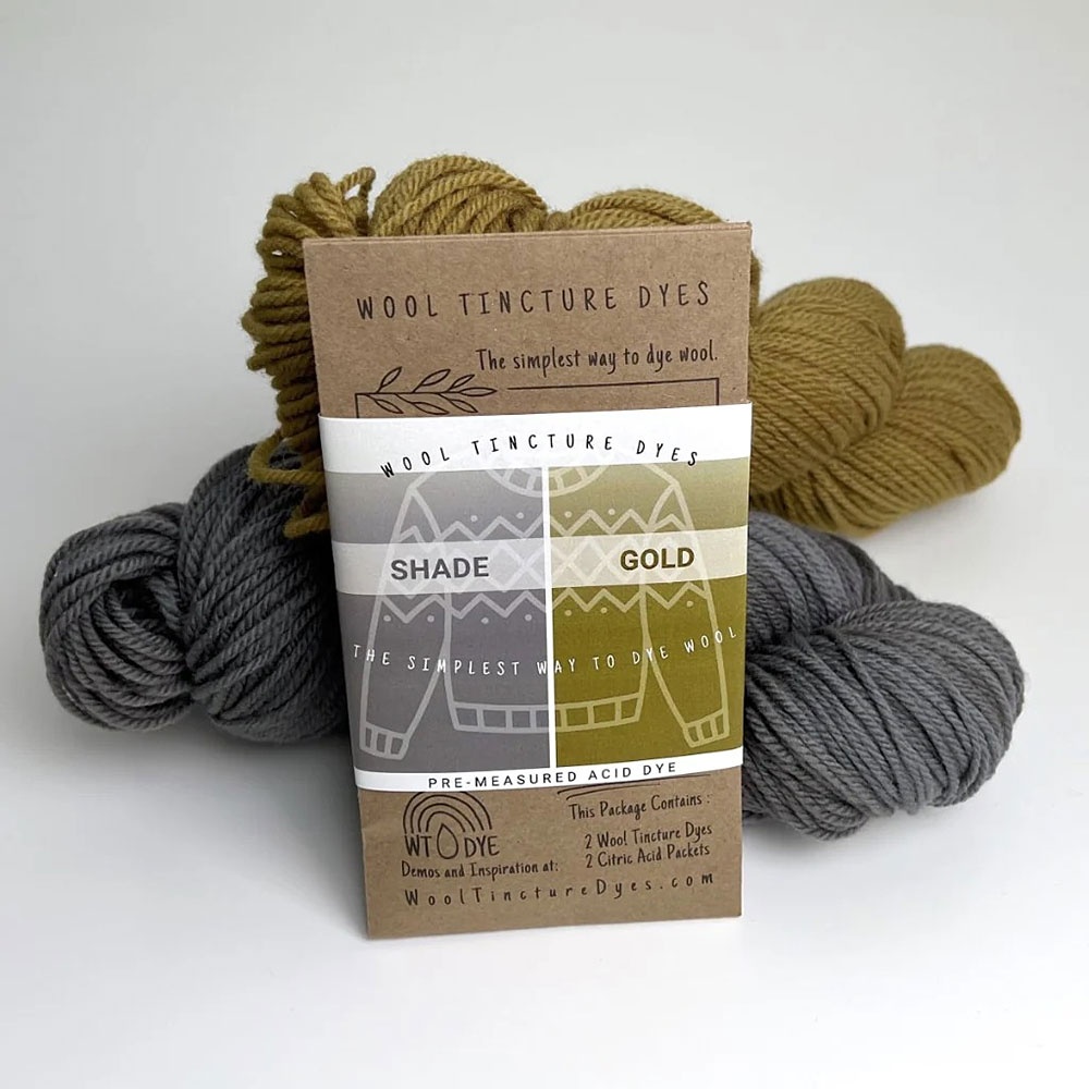 Eggplant & Turquoise Wool Dye Set
