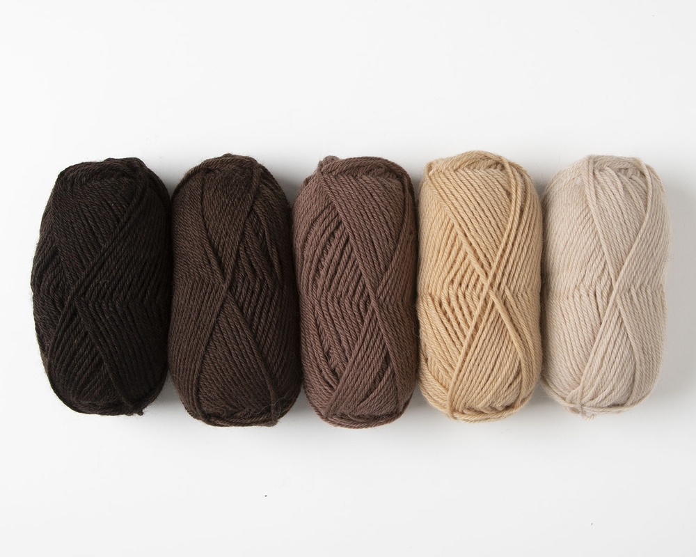 Wool of the Andes Value Pack Rich Browns for Crochet Projects