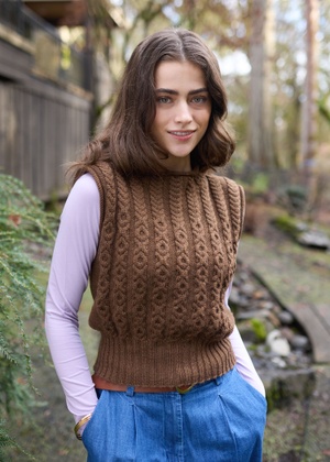 Nutmeg Heather Yarn | Warm Brown Tweed Yarn for Knitting