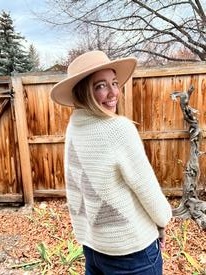 【JOICEADDED】TrianglePattern KnitCardigan Knit Triangles Cardigan Pattern – Mary Maxim