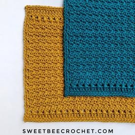 Textured Lemon Peel Washcloth Crochet Pattern