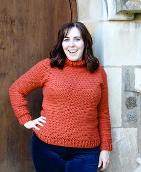 Pumpkin Spice Turtleneck – Fall Crochet Fashion